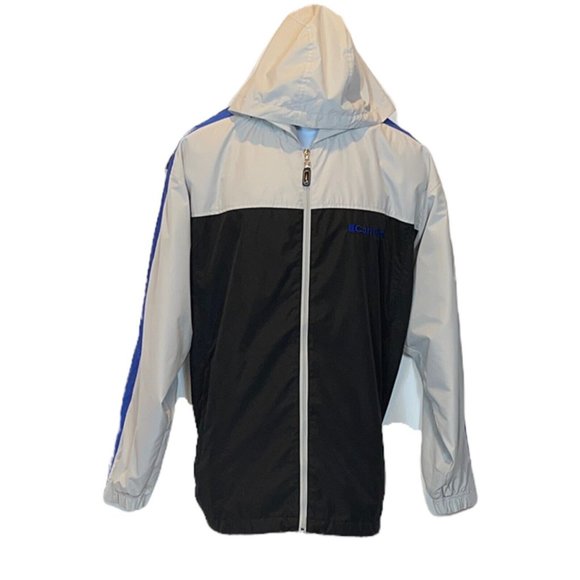 Carnival Cruise Men's Windbreaker Zip up Black Blue Grey Hooded Jacket Large L - Picture 3 of 11